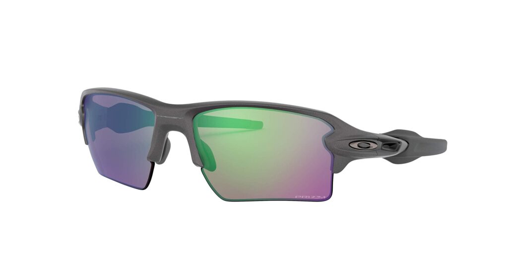 Oakley Flak 2.0 XL OO9188 Rectangle Sunglasses for Men for Women Steel /Prizm Road Jade 59 Millimeters